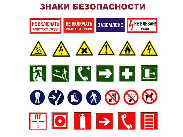 Знаки и таблички